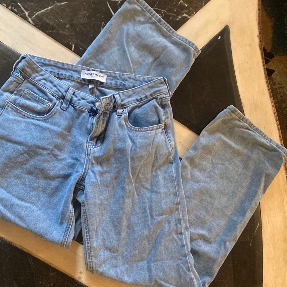 Ashley Mason Light Blue Flare & Wide Leg Jeans
